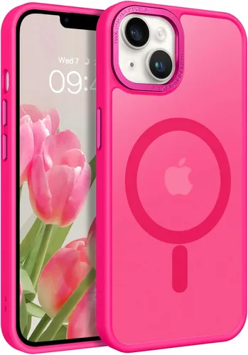Vista 16 de BENTOBEN Funda magnética para iPhone 14 Plus, compatible con MagSafe, translúcida mate, esmerilada, delgada, ligera, a prueba de golpes