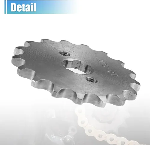 Vista 5 de X AUTOHAUX 1 juego de 420 estilo 17 dientes 0.669 in ID motocicleta piñón delantero motor apto para motocicleta 50cc 70cc 110cc 125cc motocicleta