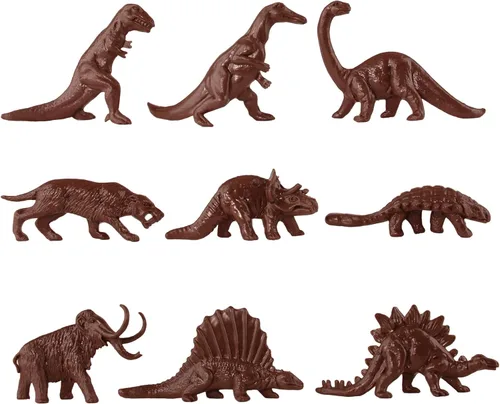 Vista 5 de TimMee - Cubo de dinosaurio prehistórico y hombre de las cavernas, 83 piezas de figuras de plástico y terreno