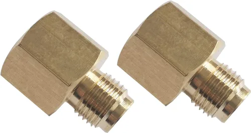 Vista 2 de MENSI Tubo hembra de 1/4 pulgadas NPT x 1/4 de pulgada de bengala macho invertida (7/16-24UNF) Componentes de montaje de adaptador de conversión