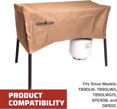 Vista 7 de Camp Chef PC42 Cubierta para estufa de patio Se adapta a los modelos TB90LW, TB90LWG, TB90LWG15, PRO90, SPG90B