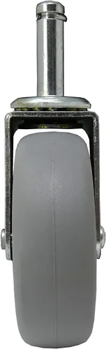 Vista 4 de Shepherd Hardware 9807 Rodaja giratoria con vástago de 3 pulgadas, rueda de goma, diámetro de vástago de 7/16 pulgadas, capacidad de carga de 175