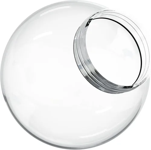 Vista 24 de KastLite Globo de poste de lámpara de acrílico de bronce de 6 pulgadas Textura suave con apertura sin cuello de 2.81 pulgadas Fabricado