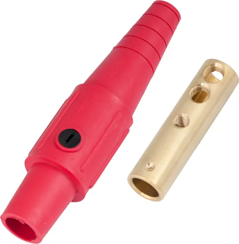 Vista 2 de Marinco CLS20FB-A CLS tipo Cam, serie 16 en línea, conector de un solo pin, 400 amperios, 600 voltios, #2-2/0 AWG, hembra - negro (A)
