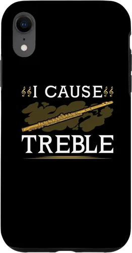 Vista 9 de Funda para iPhone 11 Pro Max con flauta transversal, I Cause Treble, divertida funda Flutist