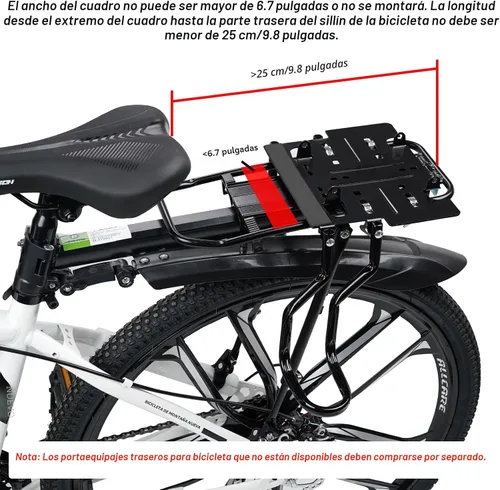 Vista 5 de XIEEIX Asiento trasero de bicicleta para niños, asientos de bicicleta para niños montados en la parte trasera, asiento infantil de montaje trasero