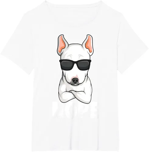 Vista 114 de Camiseta de perro Bull Terrier para niños y mujeres, Negro