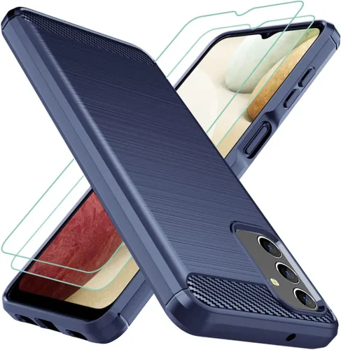 Vista 7 de Osophter Funda para Samsung Galaxy A13 4G, Samsung A13 5G Funda con protector de pantalla de absorción de golpes Flexible TPU Caucho Protector