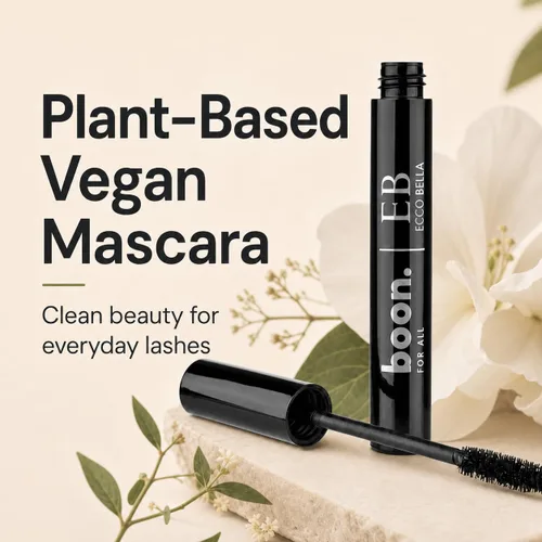 Vista 2 de Ecco Bella Máscara vegana a base de plantas FlowerColor (negro)