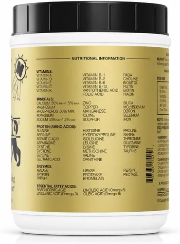 Vista 4 de Nupro Suplemento completamente natural para perros (30 oz) Suplemento todo en uno para perros, para todas las razas y edades, apoya la digestión
