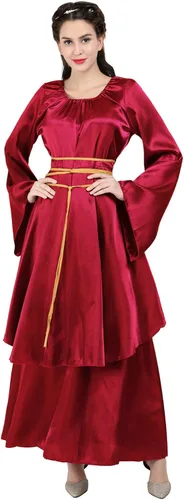 Vista 20 de Kranchungel - Vestidos renacentistas de estilo medieval/irlandés/campesino para mujer; disfraz de hada, para bailes