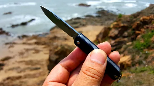 Vista 5 de RUIKE RKES11B S11 - Cuchillo compacto para carpeta, color negro