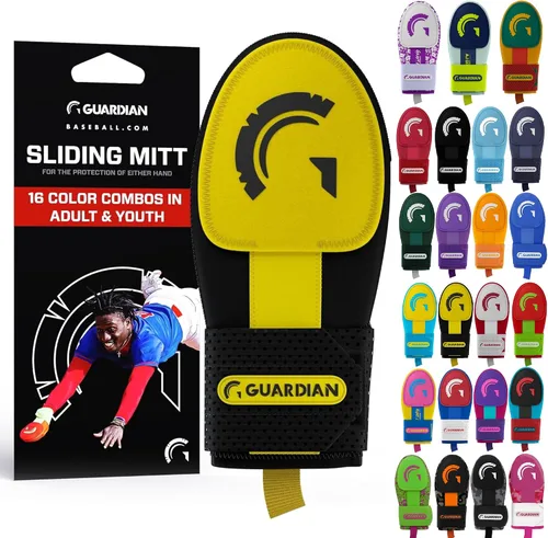 Vista 20 de Guante deslizante Guardian Baseball - Tallas para jóvenes y adultos - Guante deslizante para béisbol - Correa de compresión elástica