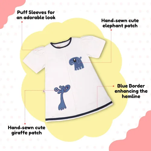 Vista 5 de MHYSA Ropa de bebé niña, 100% algodón Khadi bordado ropa, vestido de algodón estampado de bloque a mano, ropa para bebés y niños pequeños