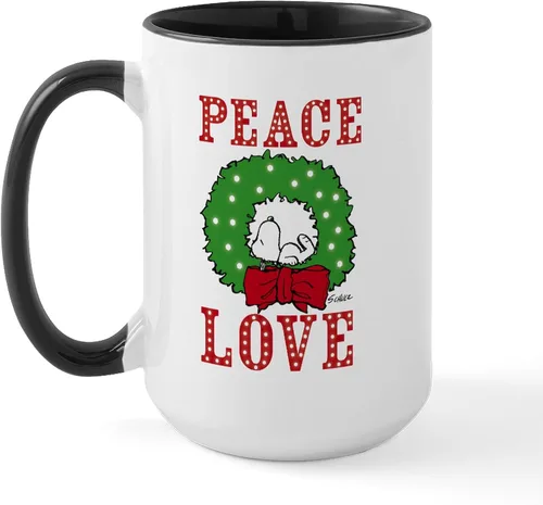 Vista 134 de CafePress SNOOPY Joe Cool - Taza de café de cerámica (15.0 fl oz)