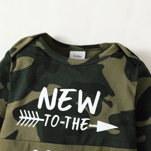 Vista 4 de Ropa para bebé recién nacido, ropa de otoño e invierno, traje nuevo en la tripulación, conjunto de ropa para bebé niño