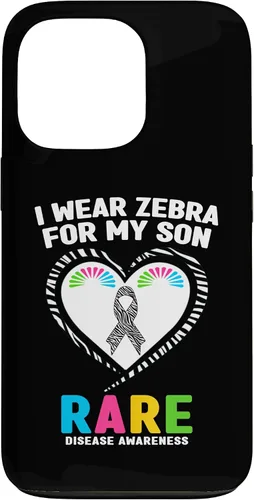 Vista 10 de I Wear Zebra for My Son Rare Disease Awareness Day 2026 Case for iPhone 17