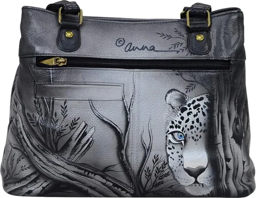 Vista 2 de Anna by Anuschka - Bolso de hombro con diseño de piel auténtica