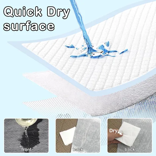 Vista 7 de 30 almohadillas de carbón extra grandes de 31 x 47 pulgadas, con control de olor, superabsorbentes, almohadillas desechables gruesas para orinal