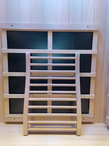 Vista 3 de Respaldo universal para sauna en forma de S (madera de cicuta canadiense premium)