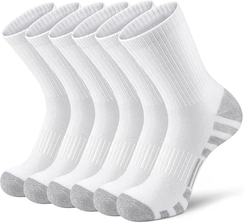 Vista 16 de Airacker Calcetines atléticos para correr y correr para hombre y mujer Negro
