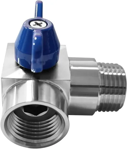 Vista 4 de Beduan 1/2" NPT mini válvula de bola macho a hembra de acero inoxidable de 90 grados de acero inoxidable válvula de cierre