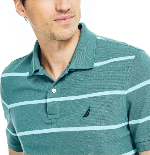 Vista 5 de Nautica Polo de ajuste clásico a rayas para hombre