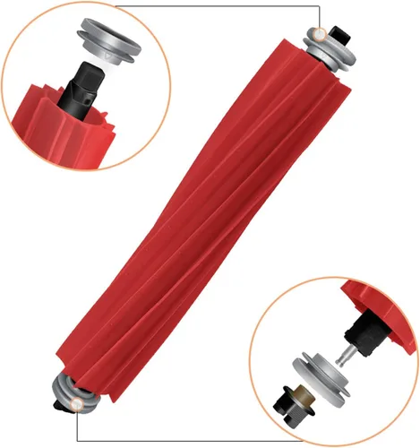 Vista 2 de Accesorios de repuesto compatibles con Roborock Q7 Max / Q7 Max Plus / T8 Robot Aspirador Accesorios, 2 Cepillos Principales de Goma 6 Cepillos