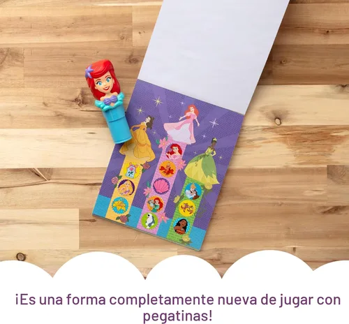 Vista 4 de Melissa & Doug Pegatina Wow! Disney Princess Ariel Stamper y almohadilla de actividades