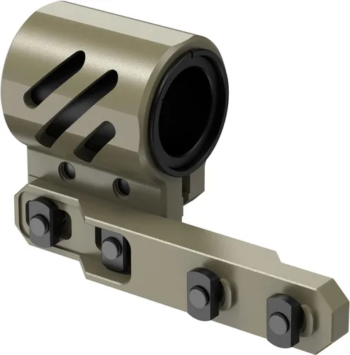 Vista 8 de Feyachi mlok - Soporte de anillo para linterna offset para sistema de riel Mlok, 2 insertos de montaje incluidos para linterna de 1.063 in, 1.000
