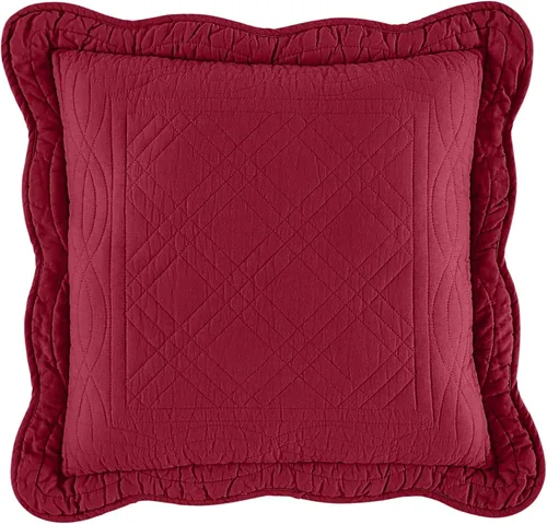 Vista 55 de BrylaneHome Almohada cuadrada Florence - Flor antigua