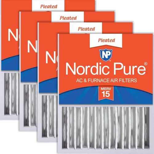 Vista 25 de Nordic Pure 16 x 20 x 5 (tamaño real: 15 7/8 x 19 5/8 x 4 3/8) Honeywell Filtros de aire de repuesto Merv 8 Plus Carbon 1 paquete