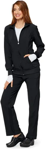 Vista 2 de Cherokee Infinity Zip Front Scrub Jackets for Women, 4-Way Stretch Fabric 2391A
