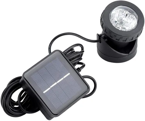 Vista 8 de BAFOVY - Foco solar subacuático, 6 luces LED con sensor oscuro automático para decoración de fuente de estanque de jardín y piscina