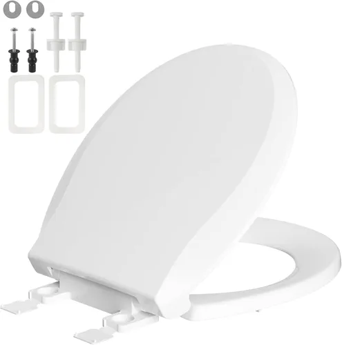 Vista 10 de SS124 - Reemplazo de asiento de inodoro compatible con TOTO, algodón blanco