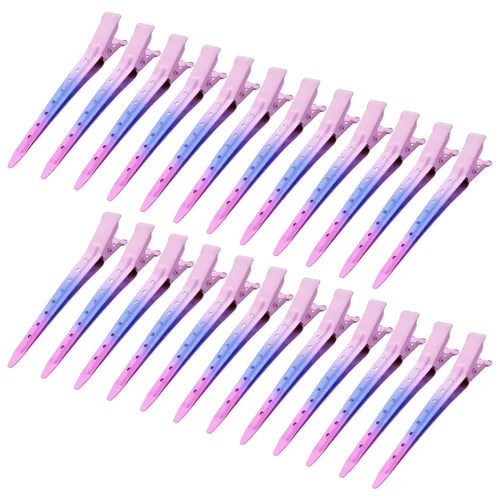 Vista 29 de 24 Paquetes de Pinzas Pico de Pato, Bantoye 2.75 Pulgadas Pinzas de Cocodrilo Rizadoras de Metal Antioxidante con Agujeros para Peinado del Cabello