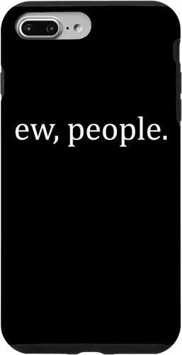 Vista 12 de Ew People - Funda de regalo para iPhone 17 con frases introvertidas y frases de memes