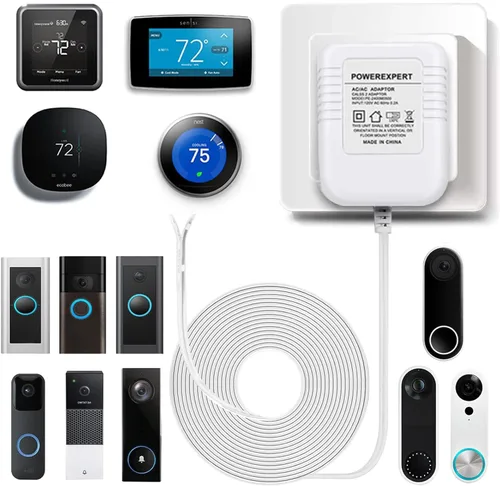 Vista 2 de LIANSUM Adaptador de cable transformador C de 24 V para termostato y todas las versiones de timbre de timbre, compatible con Nest 1st/2nd, Ecobee