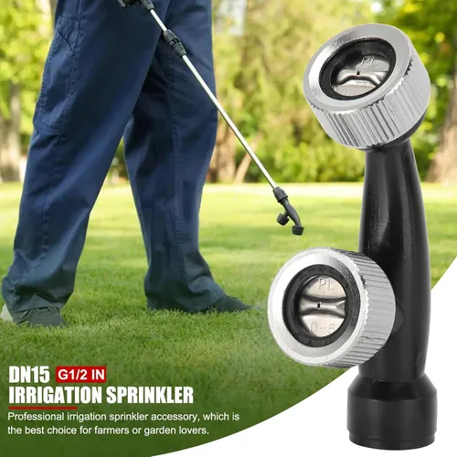 Vista 2 de DN15 - Boquilla de doble punta G1/2 pulgadas de repuesto para pulverizador de mochila, para jardín, patio trasero, patio, guardería, cubre más área