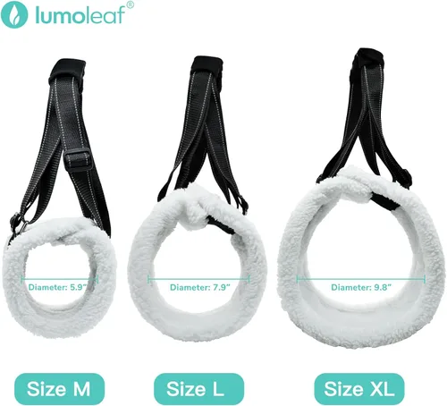Vista 6 de LumoLeaf Arnés de elevación para perros para patas traseras, soporte ajustable para piernas traseras y ayuda de movilidad, soporte de cadera