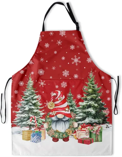 Vista 18 de Kawani Delantal adulto con bolsillos, delantal de cocina de chef Negro Floral