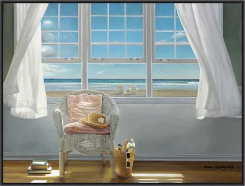 Vista 16 de Amanti Art Lienzo enmarcado para pared, 18 x 24 pulgadas, A Moments Peace, de Karen Hollingsworth, lienzo enmarcado para pared, obras de arte