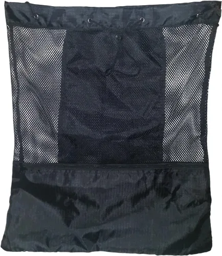 Vista 5 de Mochila XL Carry All Mesh Beach Bag con cordón y bolsillo exterior con cremallera