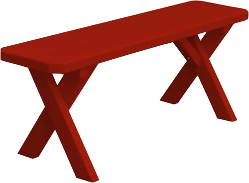 Vista 62 de Furniture Barn USA Pine - Banco cruzado de 2 pies, color negro