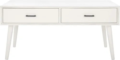 Vista 11 de Safavieh Home Collection Mozart Mid-Century - Mesa auxiliar rectangular con 2 cajones