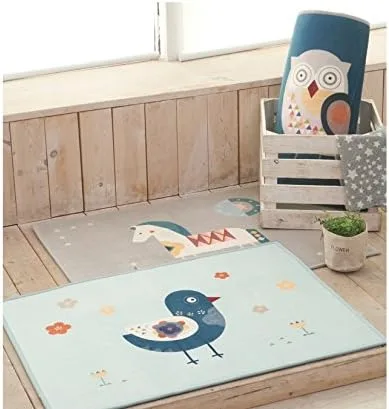 Vista 4 de Alfombra Milo Superfine Fibres NAVY OWL, alfombra de área/baño, decoración coreana, estilo coreano
