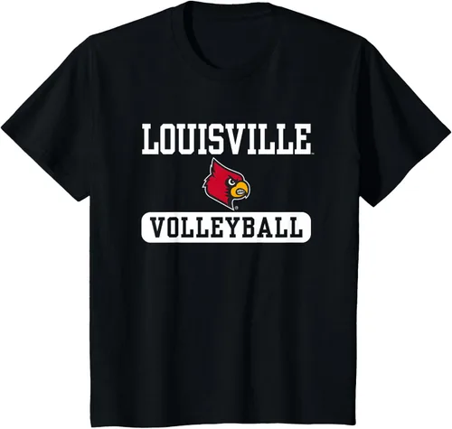Vista 13 de Louisville Cardinals - Camiseta con licencia oficial de voleibol, Negro