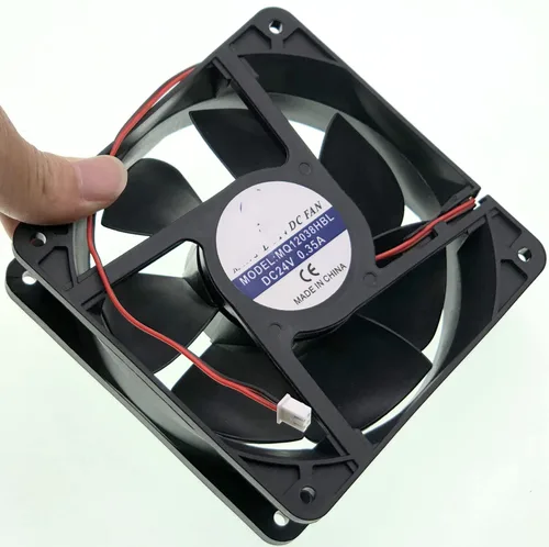 Vista 3 de para MQ12038HBL DC24V 0.35A 12CM Ventilador de enfriamiento DC Ventilador AXIAL Ventilador de enfriamiento silencioso 2-Pin 2-Wire