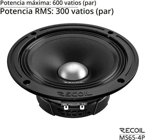 Vista 2 de RECOIL MS65-4P Altavoces de puerta de audio profesional de rango medio