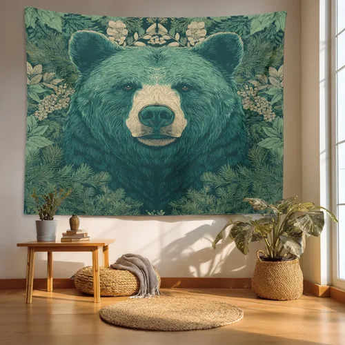 Vista 65 de Batmerry Abstract Repeat Polyester Tapestry, Tiled Directional Lightweight Wall Hanging High-Definition Print Backdrop For Dorm Room Bedroom Living